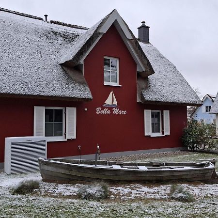 Modernes Reetdach-Ostseeferienhaus Bella Mare, Insel Usedom Mit Sauna, Kamin & Sonnenterrasse Zirchow Exteriör bild