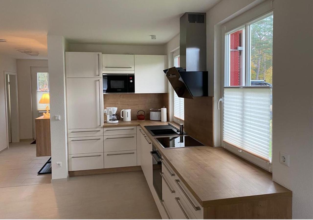 Modernes Reetdach-Ostseeferienhaus Bella Mare, Insel Usedom Mit Sauna, Kamin & Sonnenterrasse Zirchow Exteriör bild